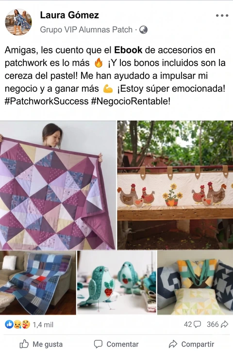 Laura Gómez – negocio patchwork rentable